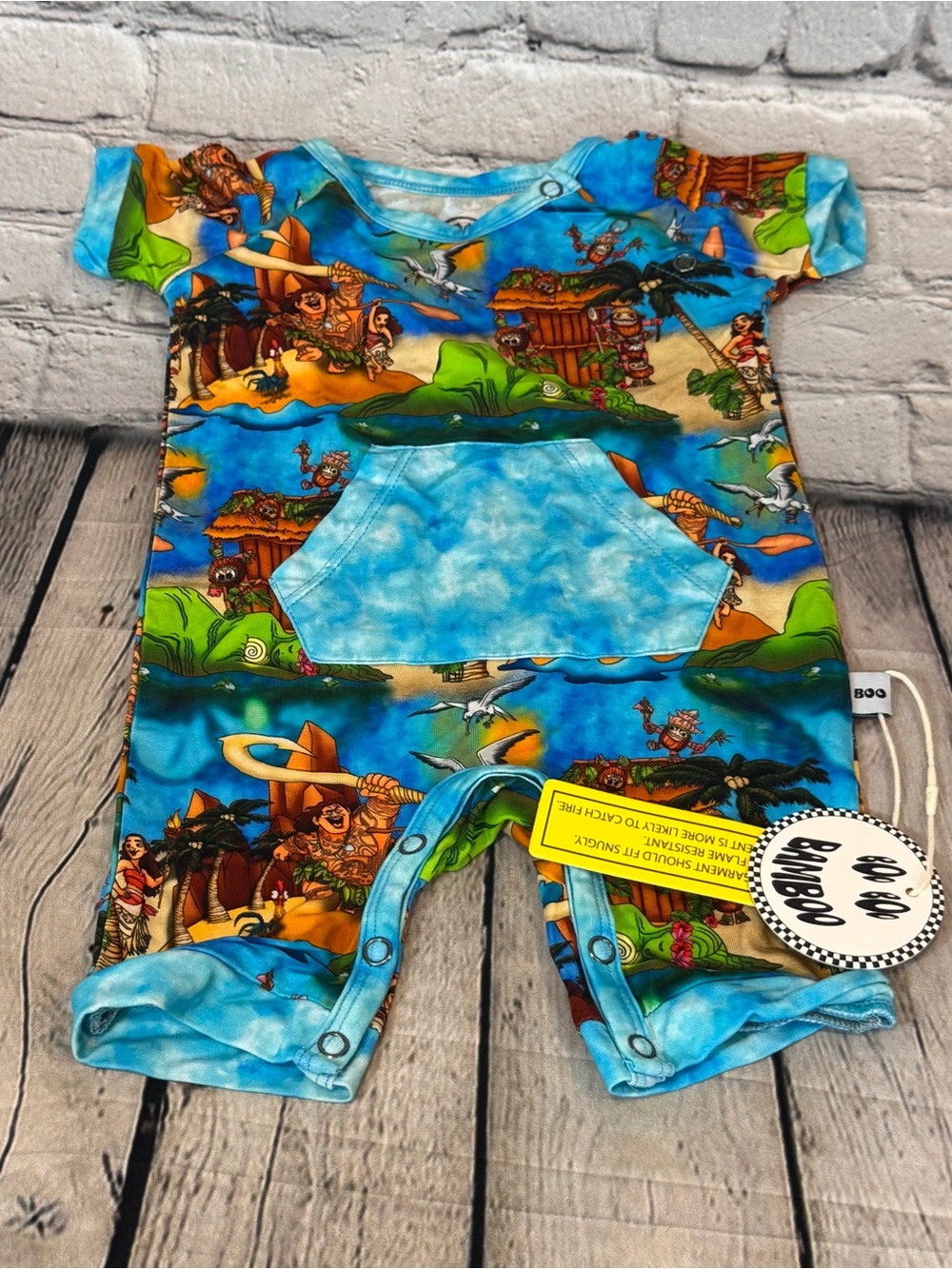 Boo Boo Bamboo Moana Bamboo Shortie Romper